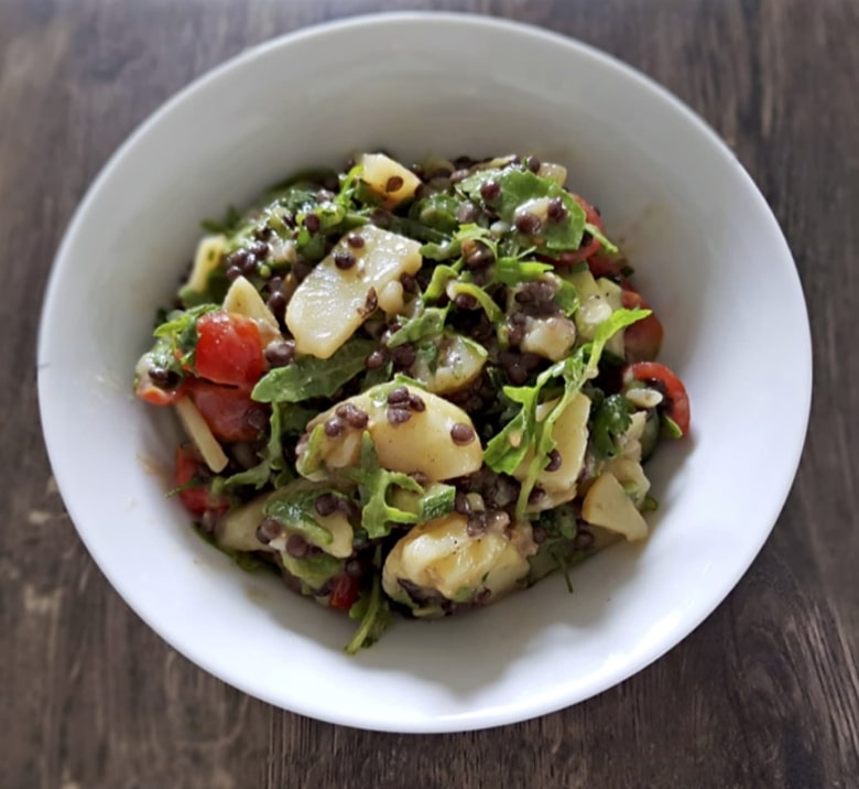 Linsen Kartoffelsalat