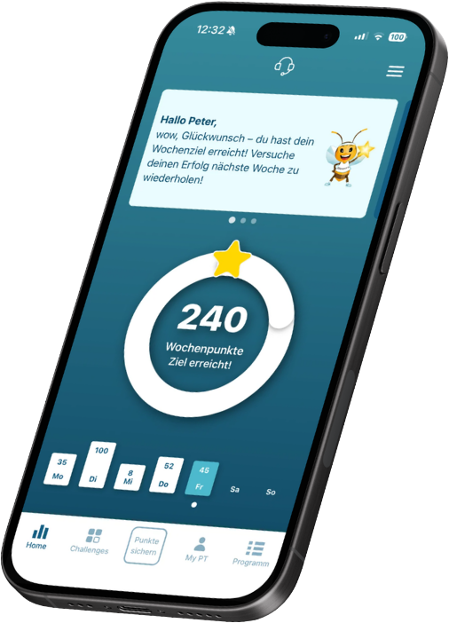 BeMyPT App – Startbildschirm